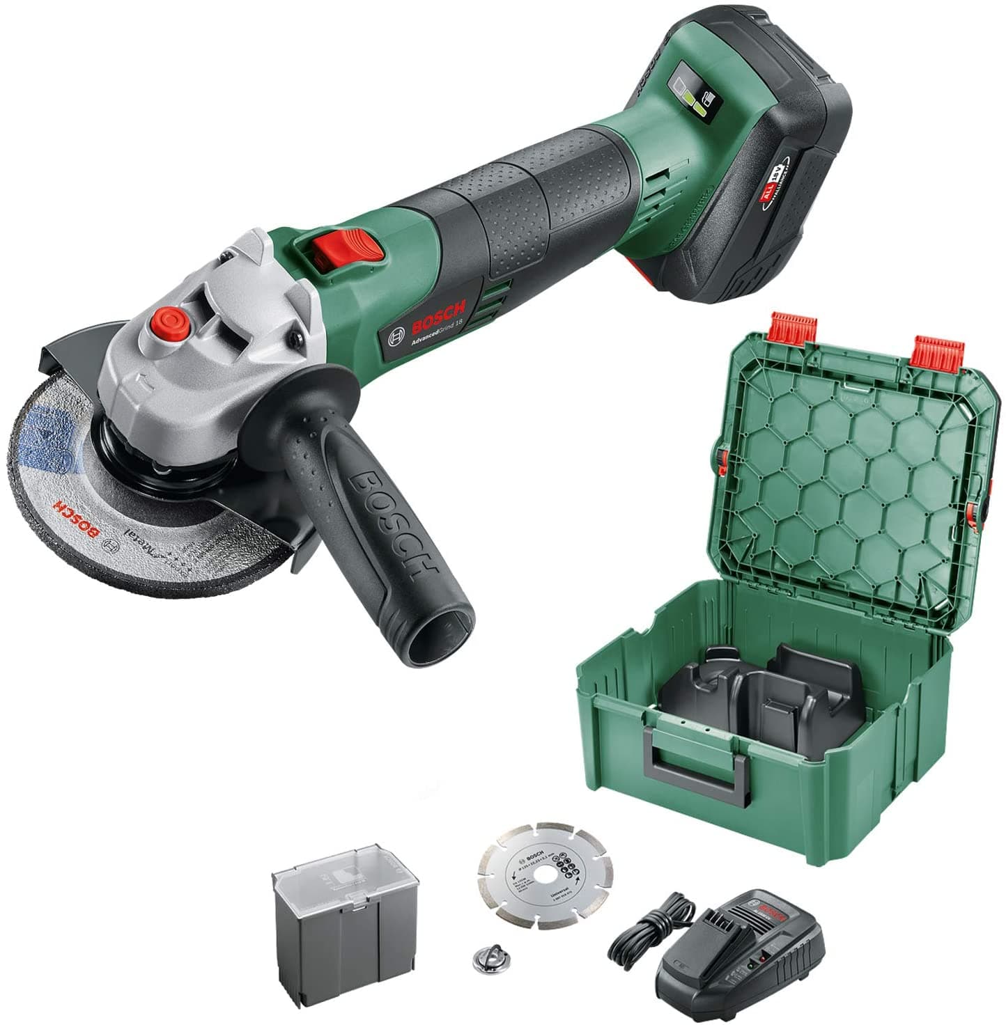 Bosch AdvancedGrind 18 Аккумуляторная шлифмашина Set 4Ah 1 аккумулятор