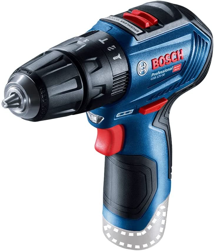 Bosch GSB 12V-30 Аккумуляторная ударная дрель-шуруповёрт (без аккумулятора)