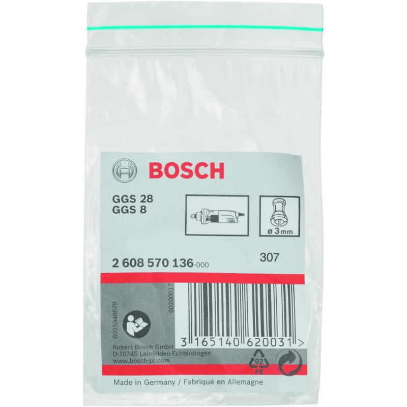 Bosch Цанга Ø3mm без гайки GGS828 Цанга Ø3mm без гайки GGS8/28 2