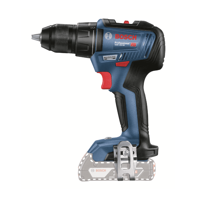 Bosch GSR 18V-50 Аккумуляторная дрель-шуруповёрт (без аккумулятора) 3